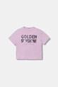 United Colors of Benetton detské bavlnené tričko fialová 3I1XC10SF.G.Stagionale