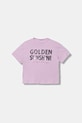 United Colors of Benetton detské bavlnené tričko fialová 3I1XC10SF.G.Stagionale
