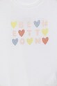 Dziewczynka United Colors of Benetton t-shirt dziecięcy bawełniany 3I1XG10LU.P.Stagionale biały