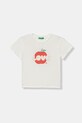United Colors of Benetton t-shirt dziecięcy bawełniany biały 3I1XG10M7.P.Stagionale
