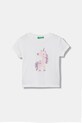 United Colors of Benetton tričko detské bavlnené biela 3I1XG10M8.P.Stagionale