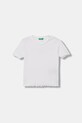 United Colors of Benetton t-shirt basic dziecięcy bawełniany z elastanem biały 3F1EC10N4.G.Stagionale