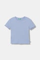 United Colors of Benetton t-shirt basic dziecięcy bawełniany z elastanem niebieski 3F1EC10N4.G.Stagionale