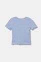 United Colors of Benetton t-shirt basic dziecięcy bawełniany z elastanem 3F1EC10N4.G.Stagionale niebieski SS26