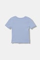 United Colors of Benetton t-shirt basic dziecięcy bawełniany z elastanem 3F1EC10N4.G.Stagionale niebieski SS26