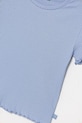 Dziewczynka United Colors of Benetton t-shirt basic dziecięcy bawełniany z elastanem 3F1EC10N4.G.Stagionale niebieski
