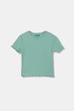 United Colors of Benetton t-shirt basic dziecięcy bawełniany z elastanem turkusowy 3F1EC10N4.G.Stagionale