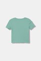 United Colors of Benetton t-shirt basic dziecięcy bawełniany z elastanem 3F1EC10N4.G.Stagionale turkusowy SS26