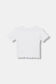 United Colors of Benetton Kratka majica otroška bombažna z elastanom 3F1EG10HZ.P.Stagionale bela SS26