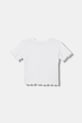 United Colors of Benetton Kratka majica otroška bombažna z elastanom 3F1EG10HZ.P.Stagionale bela SS26