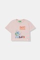 United Colors of Benetton kratka majica otroška bombažna roza 3I1XG10MO.P.Stagionale
