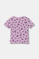 United Colors of Benetton t-shirt dziecięcy bawełniany 3XULG10M5.P.Stagionale fioletowy SS26