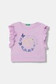 United Colors of Benetton tričko detské bavlnené fialová 38V4G10MU.P.Stagionale