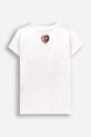 Coccodrillo tričko dětské bavlněné s elastanem WC6143205LGD bílá SS26