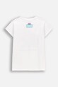 Coccodrillo t-shirt dziecięcy z bawełną WC6143214LGD biały SS26