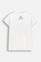 Coccodrillo t-shirt dziecięcy z bawełną WC6143214LGD biały SS26