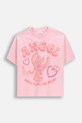 Coccodrillo T-shirt per bambini in cotone con elastan rosa WC6143219LGD