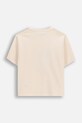 Coccodrillo t-shirt per bambini in cotone con elastan WC6143205HGK beige SS26