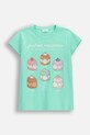 Coccodrillo t-shirt per bambini in cotone turchese WC6143213LGD