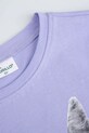 Dievča Coccodrillo tričko detské bavlnené WC6143217VGB fialová