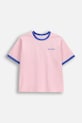 Deklice Coccodrillo kratka majica otroška bombažna WC6143201WGJ roza