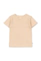 Konges Sløjd kratka majica otroška bombažna MINNIE TEE GOTS bež KS105485.PPY2