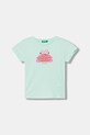 United Colors of Benetton tricou pentru copii, din bumbac turcoaz 3I1XG10N5.P.seasonal