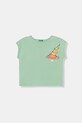 United Colors of Benetton tricou pentru copii din bumbac verde 3I1XC10U0.G.seasonal
