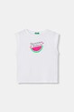 United Colors of Benetton tričko dětské bavlněné bílá 3I1XC10TX.G.seasonal