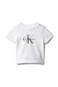 Calvin Klein Jeans t-shirt z bawełną niemowlęcy z elastanem biały IN0IN00334.PPY2