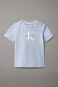 Calvin Klein Jeans t-shirt z bawełną niemowlęcy z elastanem niebieski IN0IN00334.PPY2
