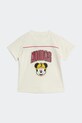 adidas t-shirt bawełniany dziecięcy DISNEY nadruk beżowy JZ7679