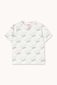 Tinycottons t-shirt bawełniany dziecięcy TINY & TINY KNITTED TEE SS26.008 biały SS26
