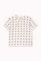 Tinycottons t-shirt bawełniany dziecięcy CHERRIES KNITTED TEE SS26.018 biały SS26