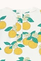 Chłopiec Tinycottons t-shirt niemowlęcy ORANGES KNITTED BABY TEE SS26.029 biały