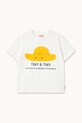 Tinycottons t-shirt bawełniany dziecięcy TINY HAT GRAPHIC TEE SS26.036 biały SS26