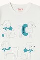 Chłopiec Tinycottons t-shirt bawełniany dziecięcy POODLE GRAPHIC TEE SS26.038 biały
