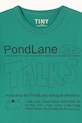 Tinycottons t-shirt bawełniany dziecięcy PONDLANE GRAPHIC TEE zielony SS26.045