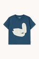 Tinycottons t-shirt bawełniany dziecięcy SWAN GRAPHIC TEE SS26.058 granatowy SS26