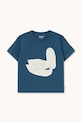 Tinycottons t-shirt bawełniany dziecięcy SWAN GRAPHIC TEE SS26.058 granatowy SS26