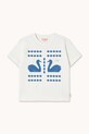 Tinycottons t-shirt bawełniany dziecięcy SWANS DIAMONDS GRAPHIC TEE SS26.059 biały SS26