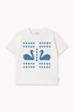 Tinycottons t-shirt bawełniany dziecięcy SWANS DIAMONDS GRAPHIC TEE SS26.059 biały SS26