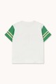 Chłopiec Tinycottons t-shirt bawełniany dziecięcy STRIPES LOGO TEE SS26.061 biały