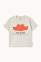 Tinycottons t-shirt bawełniany dziecięcy TINY&TINY GRAPHIC TEE SS26.063 biały SS26