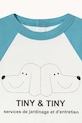 Chłopiec Tinycottons t-shirt bawełniany niemowlęcy TINY&TINY GRAPHIC BABY TEE SS26.066 biały