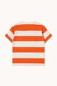 Tinycottons t-shirt bawełniany dziecięcy STRIPES KNIT TEE SS26.077 pomarańczowy SS26