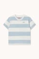 Tinycottons t-shirt bawełniany dziecięcy STRIPES KNIT TEE SS26.077 niebieski SS26