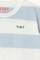 Tinycottons t-shirt bawełniany dziecięcy STRIPES KNIT TEE niebieski SS26.077