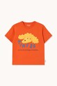 Tinycottons t-shirt bawełniany dziecięcy YELLOW DOG GRAPHIC TEE nadruk pomarańczowy SS26.085
