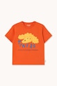 Tinycottons t-shirt bawełniany dziecięcy YELLOW DOG GRAPHIC TEE nadruk pomarańczowy SS26.085